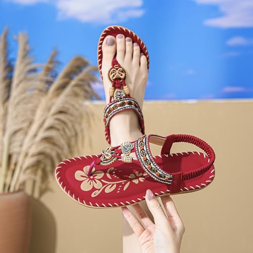 Sandalias deportivas de mujer para caminar en verano con cuña cómoda y fresca 7