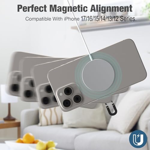 Image of GIANAC Wireless Charger 15 Watt Compatible with iPhone 17 /16 /15 /14 /13 /12 Series,15W Mag Safe Fast Charging Pad for Air pods 3 /2 /Pro
