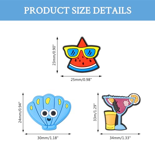 Image of CUNUEN Cute Animals Charms for Clogs Shoe Decoration