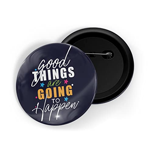 Image of dhcrafts Pin Badges Multicolor Positive Glossy Finish Design Pack of 1 (58mm)
