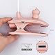 QJUZO Klemmlampe Bett Kinder, LED Bettlampe Klemmleuchte Dimmbar Leselampe Buch Klemme USB Aufladbar Schreibtischlampe Mit Flexiblem Schwanenhals, 2400Mah Akku,Rosa