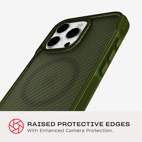 Image of Tech21 EvoArmor for iPhone 16 Pro Max Compatible with MagSafe - Impact Protection Case 21x Military Standard Tested in Green