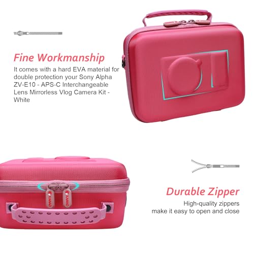 Funda rígida XANAD para Sony Alpha ZV-E10 y ZV-1 color rosa miniatura 5