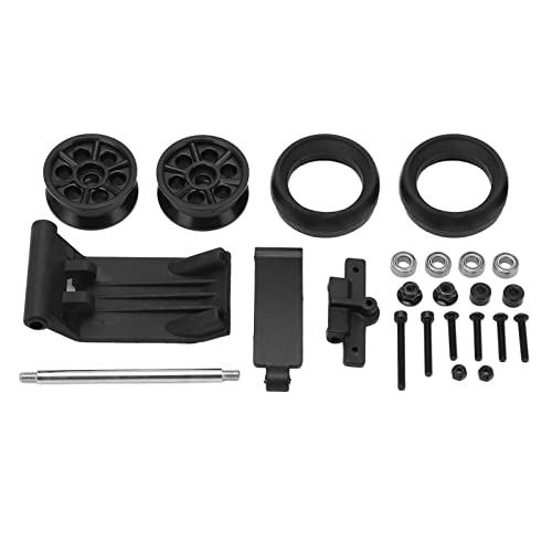RC Head Up Wheel for ZD Racing DBX - 10 7530 1/10 Desert Off Road Car, Dual - Wheel Stabilizer Bar with Rubber Tires and Iron Frame, Upgrade Accessory Kit for RC Vehicle