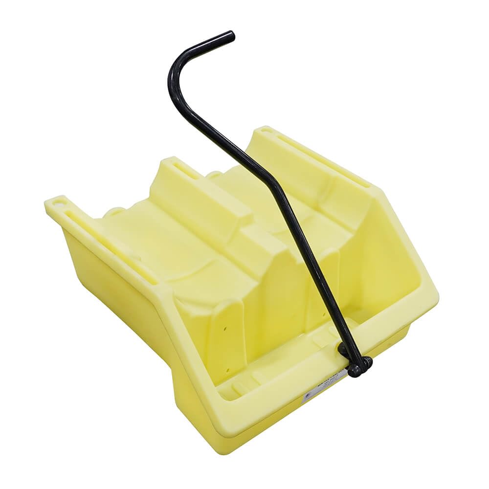 Enpac Mobile Mini Poly-Racker Carboy and Pail Dispensing System, Yellow, Wheels and Handle, Durable