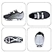 Imagen de Zapatos de Futbol Niño Zapatillas de Futbol Botas de Fútbol Césped Artificial Tacos Profesional Entrenamiento Aire Libre Antideslizante Cómodo Unisex 37 Negro Blanco