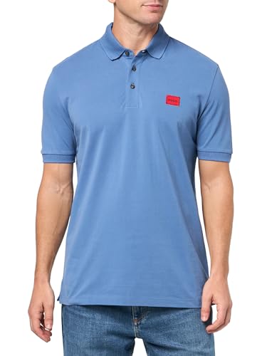 Polo Slim Fit HUGO Dereso C en piqué de coton premium avec badge haut de gamme