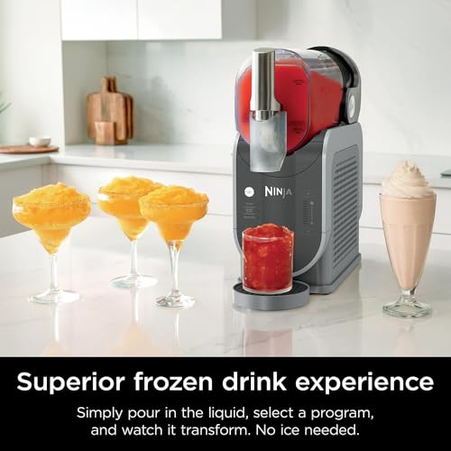 Image of Ninja FS300 SLUSHi 72oz. Frozen Drink & Slushie Machine (Renewed) Bundle with Ninja SLUSHi Travel Party Tote Black