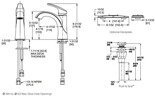Grifería Lavamanos Monocomando 1 Hueco Acabado Cromo Brillan miniatura 3