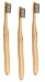 Produktbild newgen medicals Bambus Zahnbürste: Antibakterielle Bambus-Handzahnbürste, medium, 3er-Set (antibakterielle Zahnbürste, Hand-Zahnbürste, Zahnpasta)