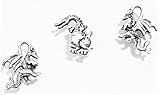 Medieval Dragon Push Pins,15pc Set Push Pins, Antique Silver