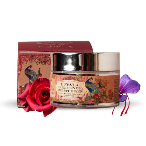 HAAPPY HERBS – BEAUTIFUL NATURALLY Ujvala Skin Brightening Moisturizer – 50g | Ayurvedic Moisturizer for Face | Ideal for Dry Skin | For Men & Women