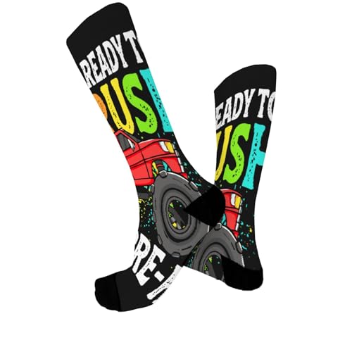 I'm ReadyS To CRUSH PRE K Half Calf Sock For Son2