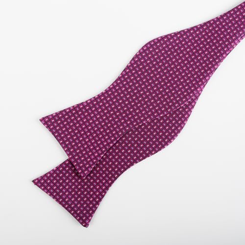 Image of Alizeal Mens 2pcs Solid Self-tied Bow Tie Set | Alizeal Mens 2pcs Self-tied Solid /Animal Bow Tie and Pocket Square Set Perfect for Wedding Business Formal Events