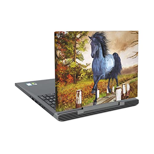 Skin vinyle anti-rayures Dell Inspiron 15 7000 décor chevaux Simone Gatterwe