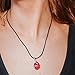 Ayana Wellness Carnelian Crystal Healing Necklace - Women's Zodiac Jewelry, July Birthstone, Spiritual Carnelian Stones for Emotional Balance