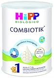 HiPP Combiotik 1 - Leche para Lactantes Ecológica - 800 gr - Leche BIO para bebés de 0 a 6 meses - Contiene Lactosa, Omega-3 y Prebióticos - Sin GMO - Especial fácil digestión