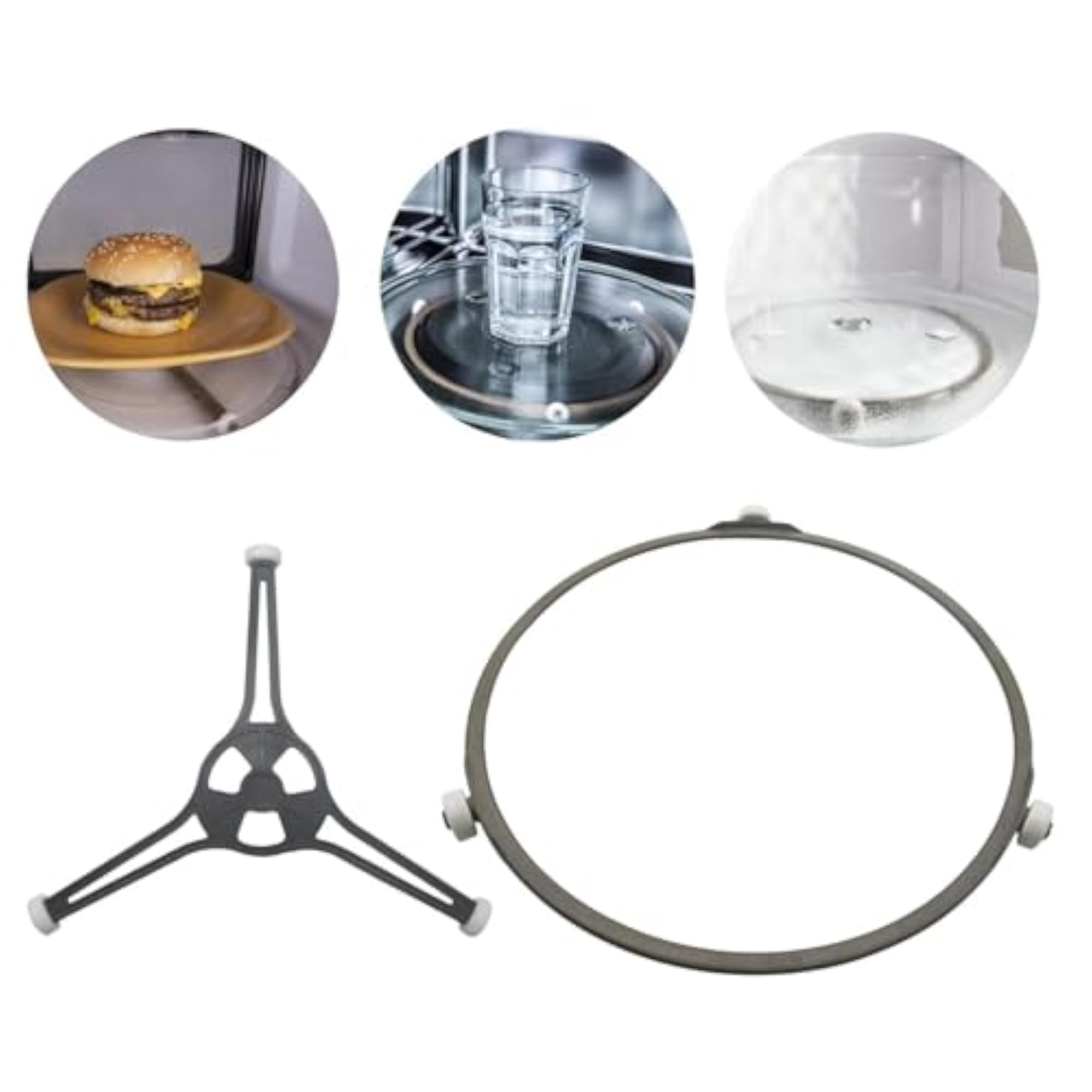 Microwave Turntable Glass Plate Tray Support Holder