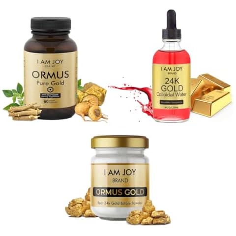 I Am Joy co. Ormus Capsules + Gold Water + Pure Powder Cover