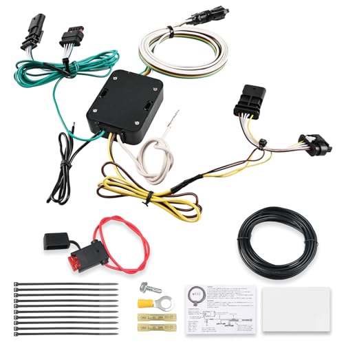 WATERWICH 4-Pin Trailer Wiring Harness 56274 Compatible with Jeep Renegade 2015 2016 2017 2018 2019 2020 2021 2022