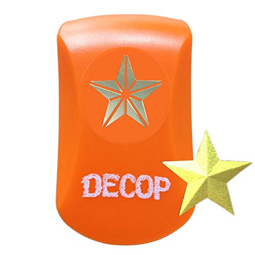 DECOP Embossed Craft Punch 25mm (1inch) 3D Star Small