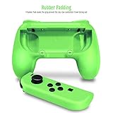 ADZ Joycon Grip x 2 Switch Comfort Grip Controller Accessories Compatible with Nintendo Switch (Pink Green Grips) - Image 2