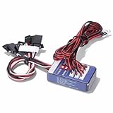 RC LED Beleuchtungsset, Lichtsystem mit Blinkfunktion für 1/10 1/8 Auto Truck Crawler, DC5-12V inklusive Front- und Rücklichter