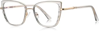 Anti Blue Light Glasses Fashion Korean Style Tr90 Cat Eye Glasses Frame Women Half Metal Eyeglasses
