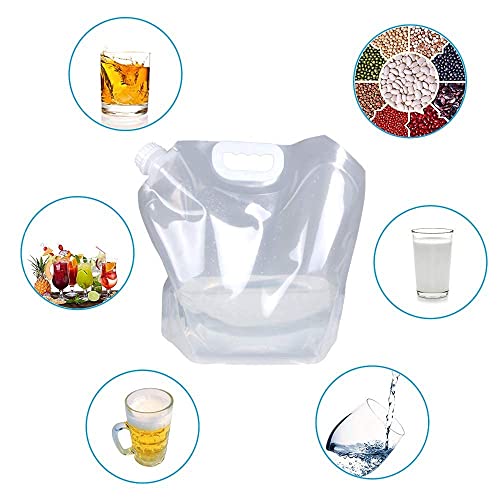 Récipient à eau pliable de qualité alimentaire transparent et ultra résistant - 7