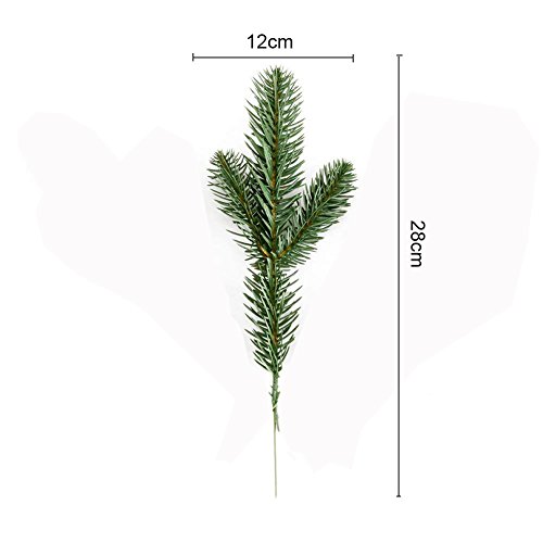 Echodone 20Pcs Artificial Pine Picks Garland For Christmas Pine Branches Flower Arrangements Wreaths And Holiday Decorations #TOP1