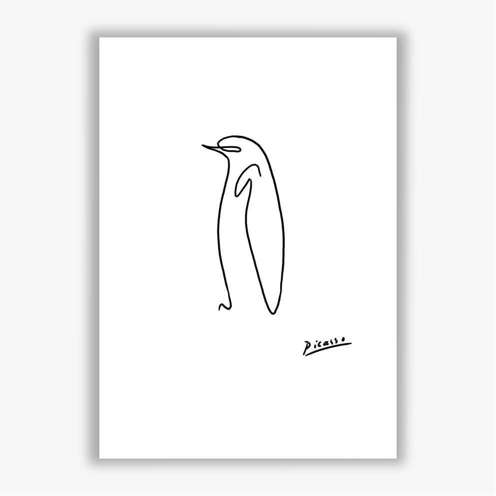 Póster de Pablo Picasso grande, lámina decorativa de pingüino Giclée 2