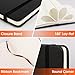 BGUP 12 Pack Lined Journal Notebook for Work, 200 Pages, Medium 5.5 in x 8.3 in, A5 College Ruled, Hardcover Journaling Notebooks for Writing, Note Taking, Fit for Business Work School Home (Black)
