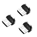 360°Rotating Magnetic Phone Cable Adapter Connector Tips Head for Micro