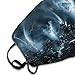 WUXEKZO Adults Boys Girls Warm Protective Masks Fashion Scarf Anti Dust Windproof Mouth Cover, Chicago City Tornado Storm Weather Art Mouth Decoration for Sports Travel Hiking