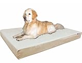 Dogbed4less Premium Orthopedic Memory Foam Dog Bed for Large Dogs, Waterproof Case and Extra Pet Bed...