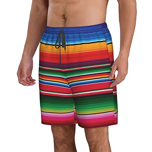 Mexico Gallery Serape Men's Beach Shorts Board Trunks Classic Bathing Suits Quick Dry Boxer Briefs2