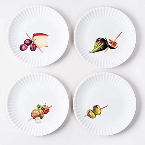 Melamine Hors D'Oeuvre Plates set of 4 Cover