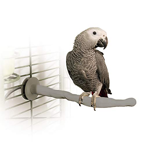 K&H Pet Products Thermo-Perch Heated Bird Perch for Cage, Bird Cage Accessory, Exotic Avian Warming Post for Med/Large Feathered Friends Like Parrot, African Grey, Cockatoo - Medium 1.25 X 13in 12V by K&H Pet Products - Used condition - US$28.94