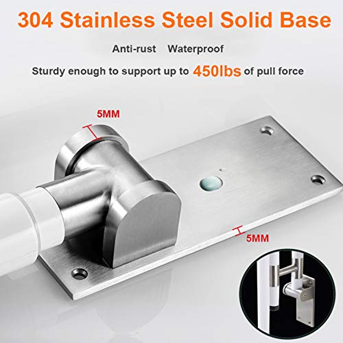 Foldable Toilet Grab Bar 304 Stainless Steel Shower Handrails Anti Slip Bathroom Seat Support Bar Flip-Up Bathtub Grab Arm Bar Hand Grip by RELIANCER - Image 2