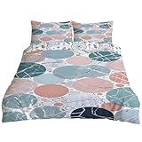 YZQGLHP Funda Nórdica Reversible Extra Grande 220x240 cm - para Cama de 135/150 cm - Juego con 2 Fundas de Almohada Estándar 45x75 cm - Microfibra