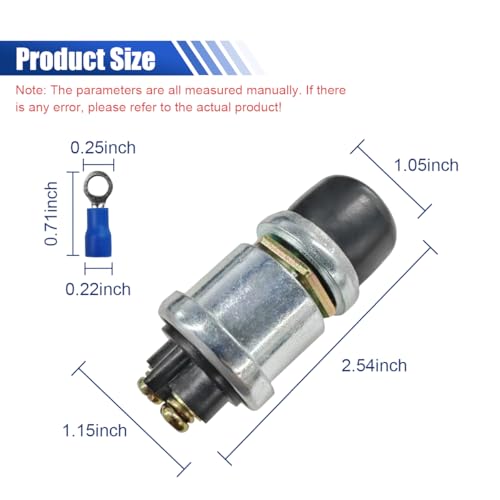 image for LHDOS Car Push Start Button Switch, 12V 50A Heavy Duty Car Engine Push