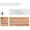 DIYHD 20 Premium Burmese Teak Wood Folding Shower Seat Bench, Brushed Wall Mounted Folding Bench, Solid Teak Wood with Stainless Steel Bars, 330 lbs Capacity, 14 W x 20 D, Fits 16 Stud Spacing