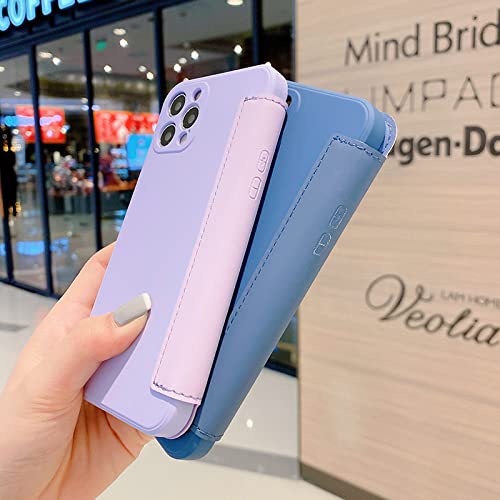 Étui en cuir et silicone pour iPhone XS, protection d'objectif rose