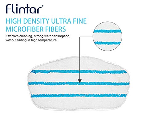Flintar 8-Pack Replacement Steam Mop Pads, Compatible With Pursteam Puresteam Thermapro 211 10-In-1 Steam Mop Cleaner #TOP2