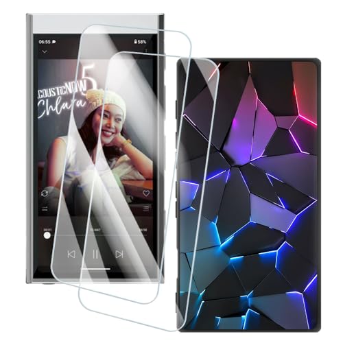 OAGELIM 2�Z�b�g �X�N���[���v���e�N�^�[ + �P�[�X HiBy Digital M300 2023 (4 �C���`) �Ƃ̌݊������� �A�[�e�B�X�e�B�b�N�J�X�^���v�����g�J�o�[�Ƌ����K���X�t�B���� �X�N���b�`�h�~ (�􂯖�)