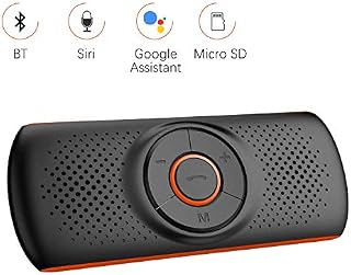 Aigoss Bluetooth Car Speakerphone, Wireless Car Kit for Handsfree Talking Car Stereo Music