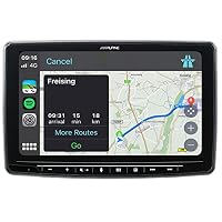 Alpine INE-F904D 1DIN Chassis - 9 Zoll Touchscreen, integrierte Navigation, DAB+, HDMI und Apple CarPlay und Android Auto Combat – Ansicht 4