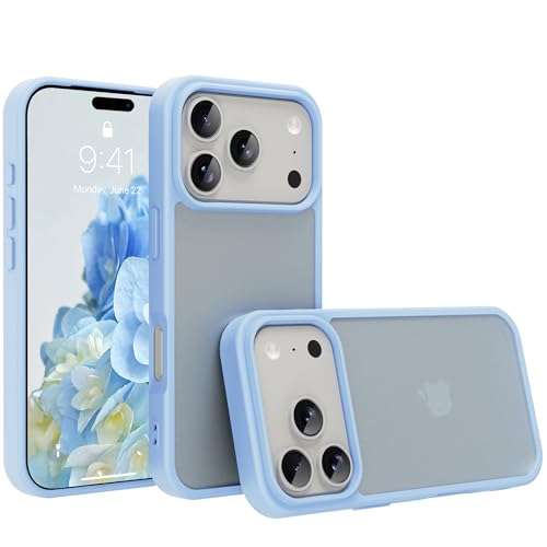 Image of iPhone 18 pro max /17 pro max Case,Translucent Matte(Light Blue)