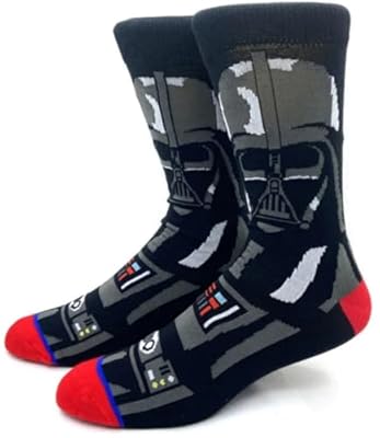 WOO LANDO Idol Calcetines - Darth Vader / R2D2 / Storm Trooper - En casa y como llamativos cuando sales para fans de Jedi Ciencia Ficción - Talla 37-45, Darth Vader, M | Ya disponible en tu tienda friki favorita! En mundofriki.es!