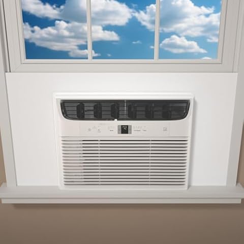 ZENGSHI LIFE MUSEUM Window Air Conditioner,Side Insulated Foam Panel, Summer/Winter Heat and Draft Insulating,One-Piece Full Surround Insulation Panels Window Seal 02 (White) Cover